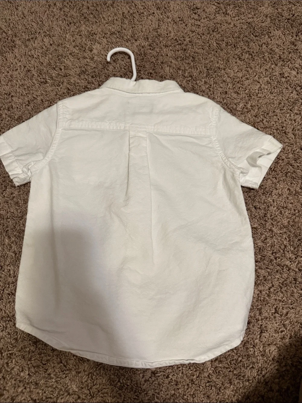 The Children's Place White Short-Sleeve Button-Down Shirt